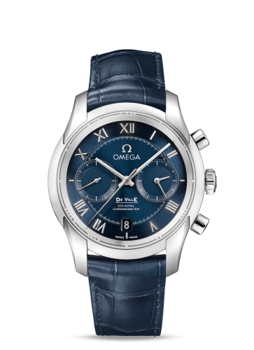 Omega De Ville Co-Axial 42 Chronograph Stainless Steel / Blue